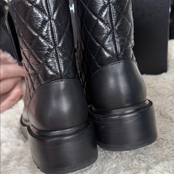 CHANEL Black Combat & Moto Boots - Picture 5 of 5